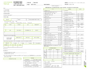 Venue Order Form